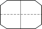 Square or Rectangle with Cut Corners